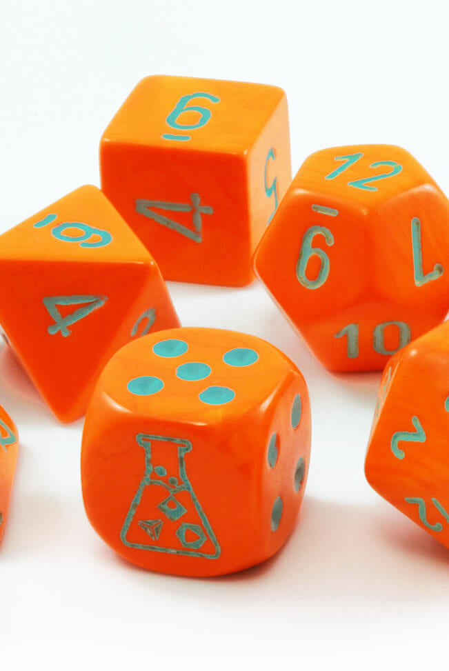 Chessex Lab Dice IV Heavy Orange