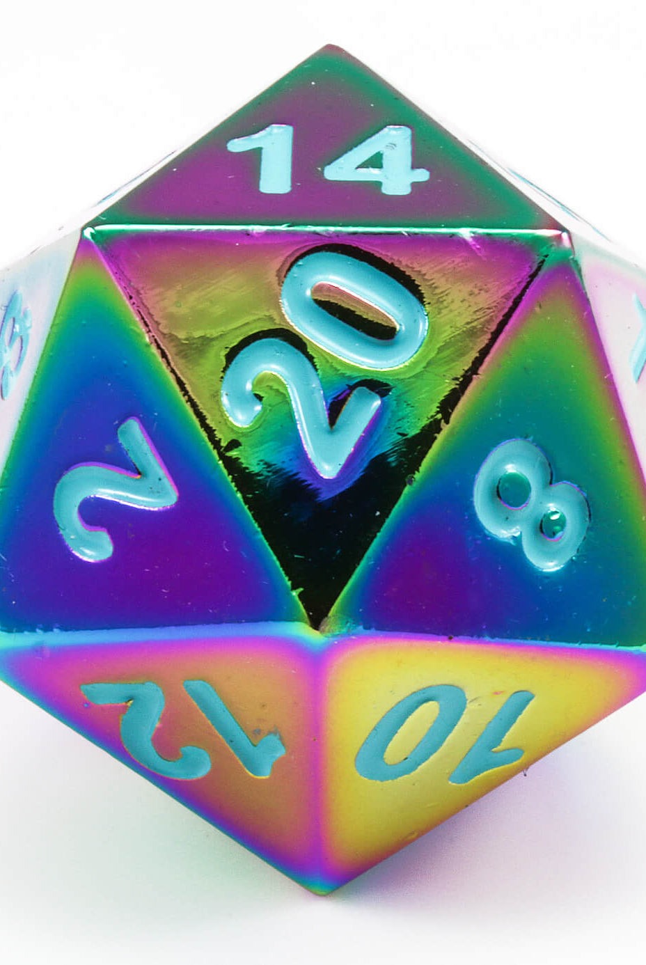 Giant dice Rainbow d20