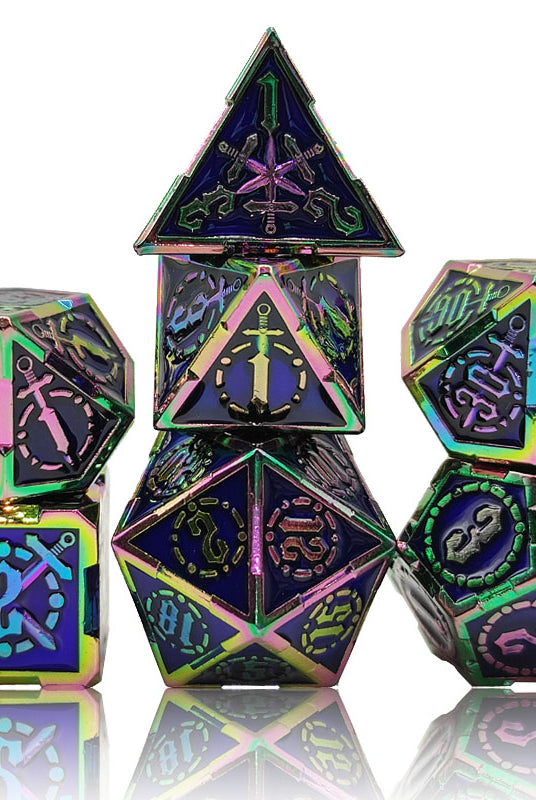 DND Blue Rainbow Dice
