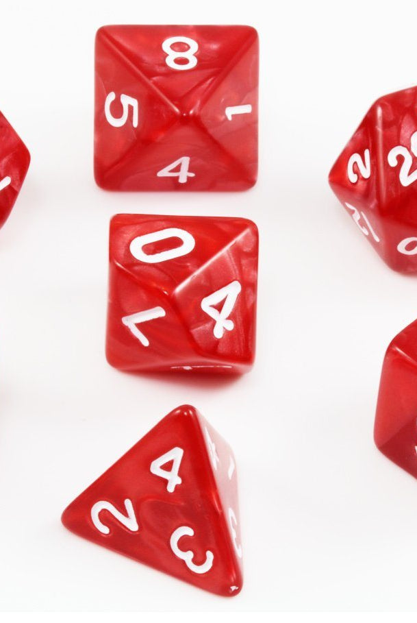 Red Dungeons and Dragons Dice