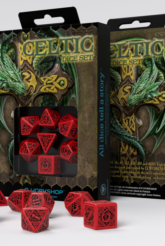 Q-Workshop Celtic dice red
