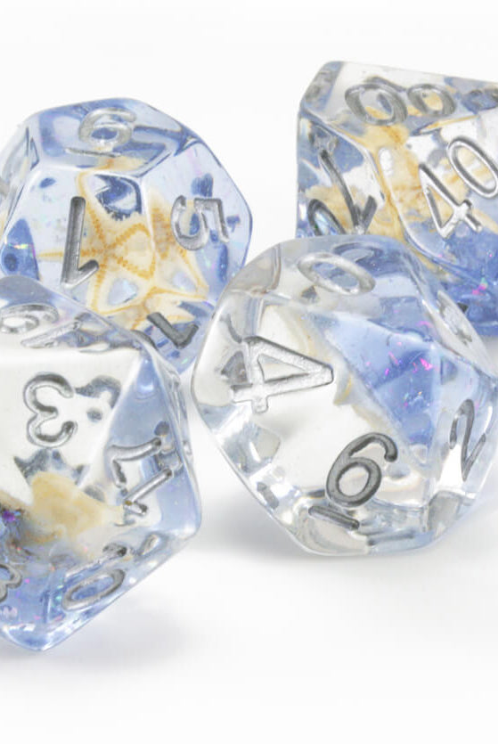 Blue Starfish Dice for DnD 3