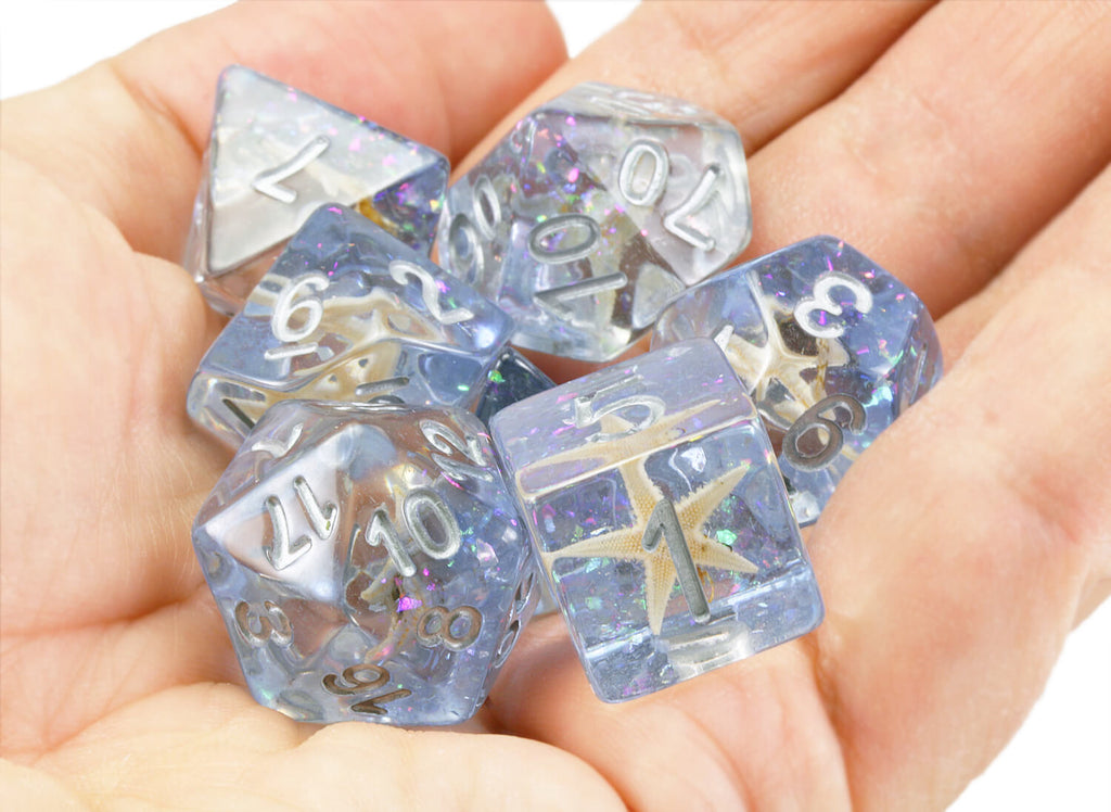 Blue Starfish Dice for DnD 4