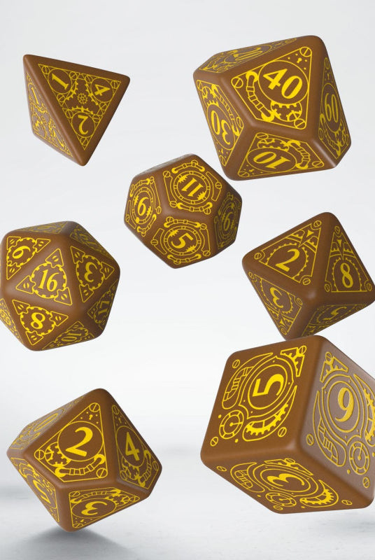 Steampunk Dice Brown
