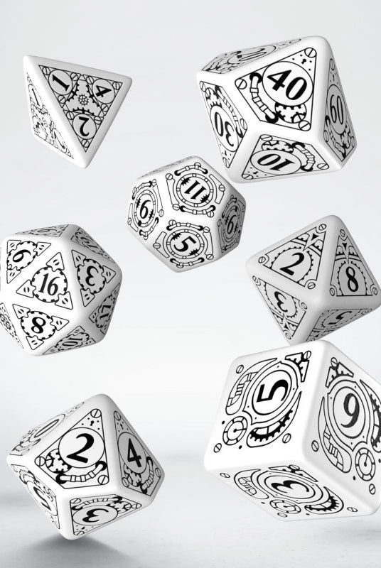 Steampunk Dice White