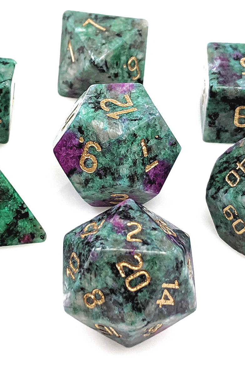 Ruby Josite D&D Dice