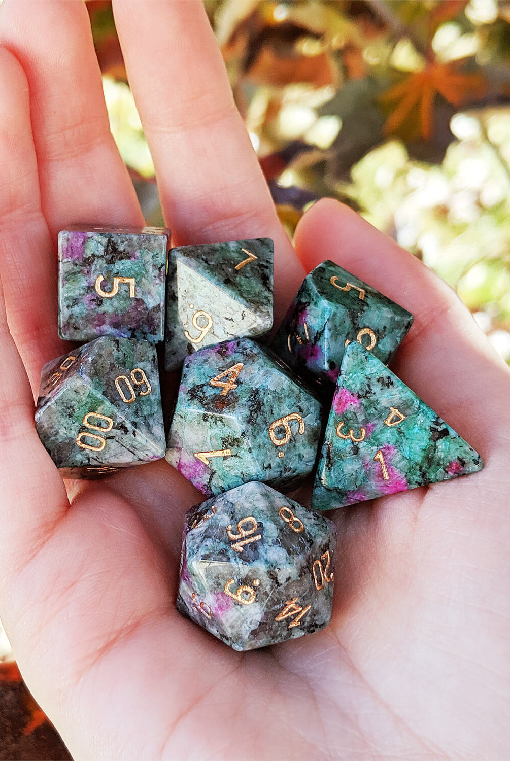 Ruby Josite RPG Dice