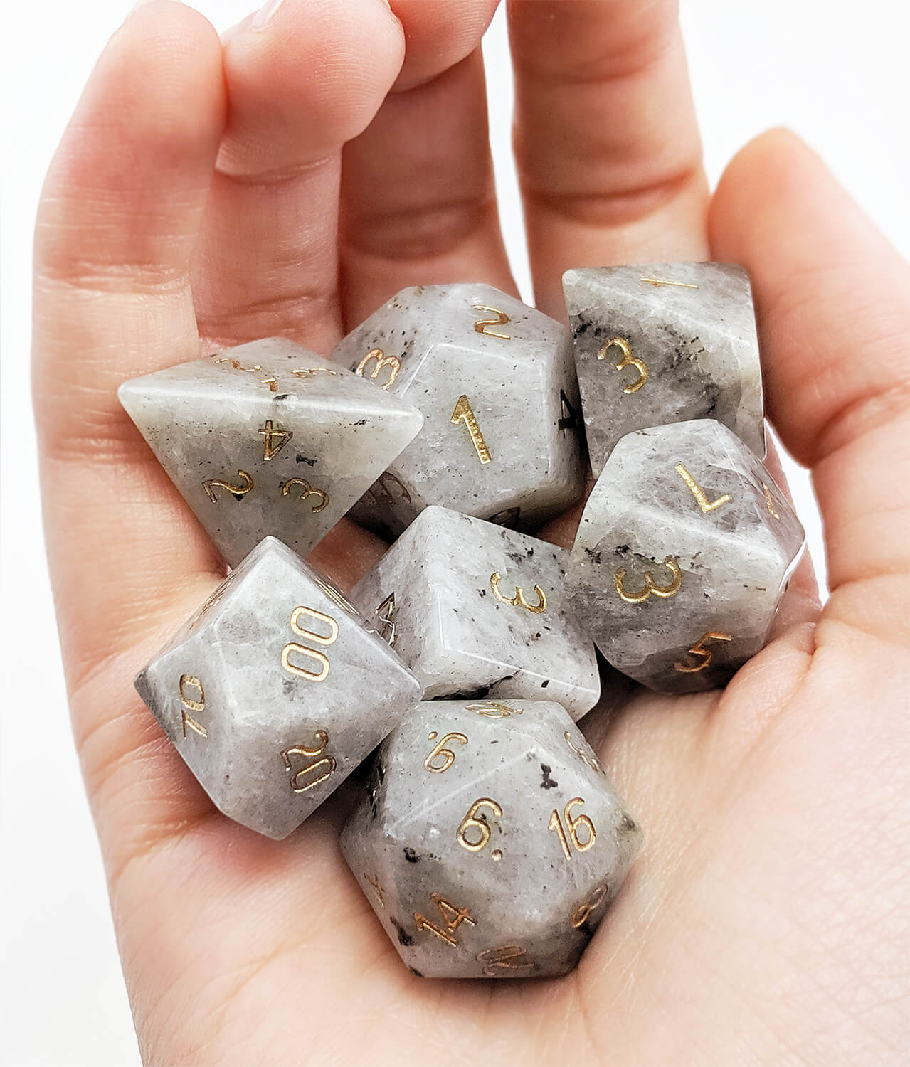 Labradorite Stone dice