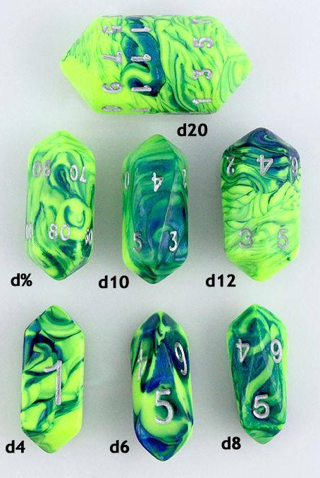 Crystal Toxic Dice Green