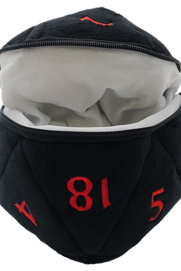 D&D Plush Dice Bag Black 2