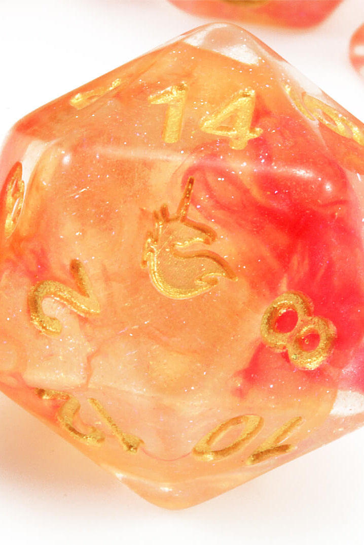 Orange Unicorn d20