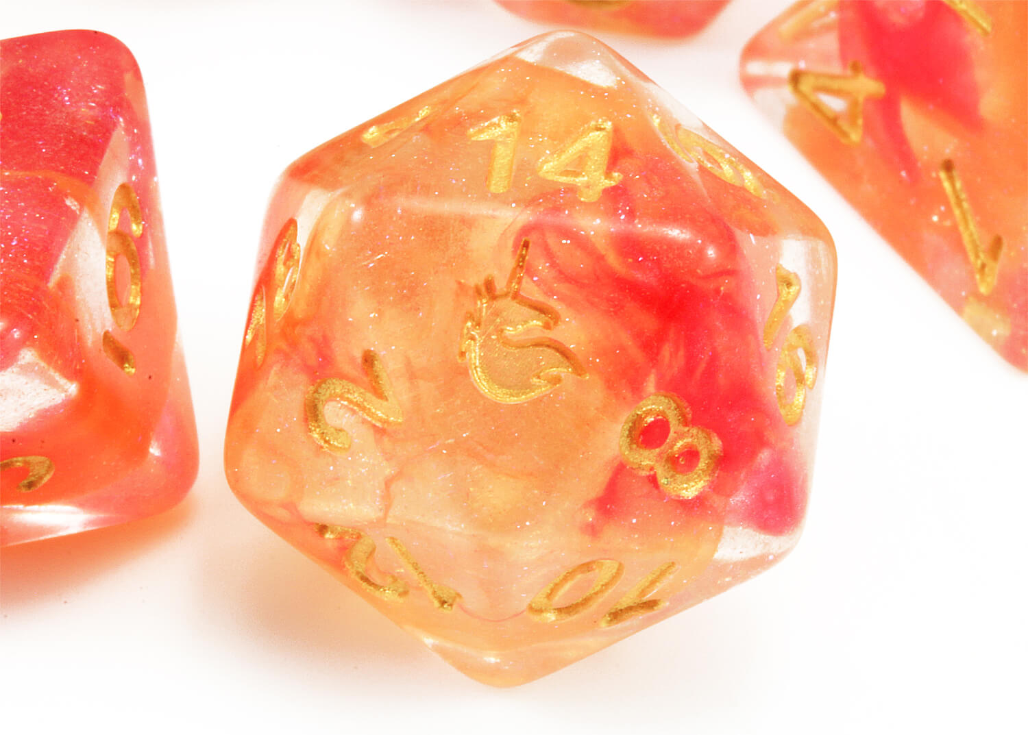 Orange Unicorn d20