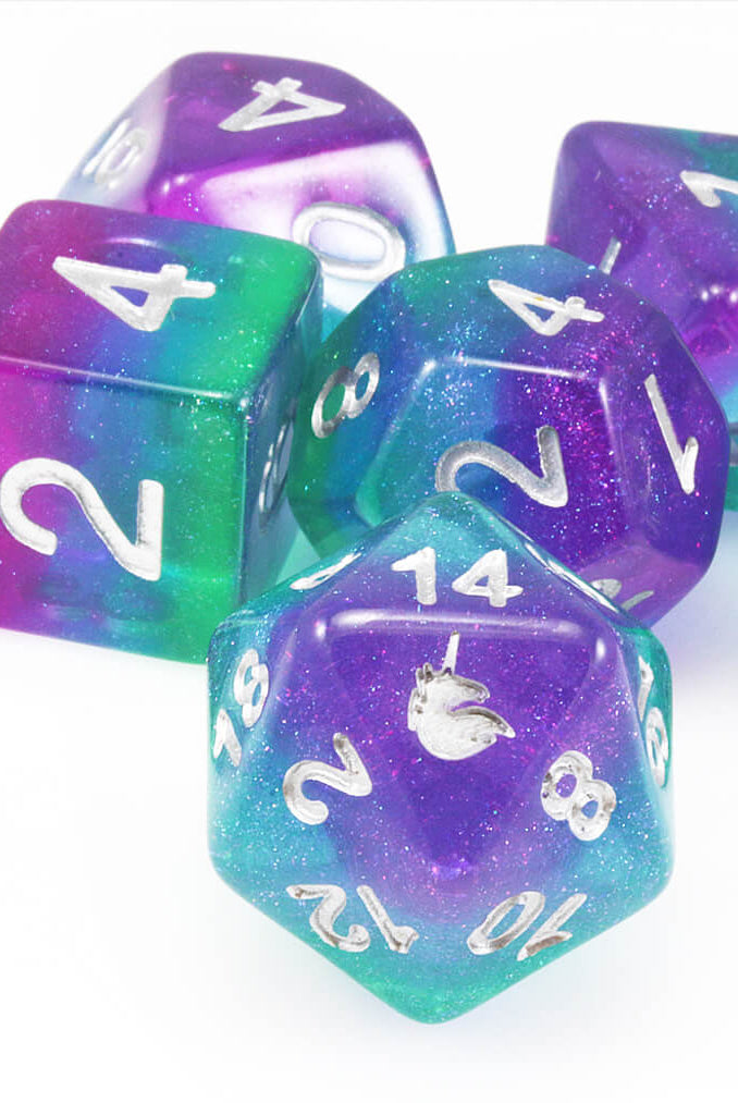 Unicorn D&D Dice Aurora