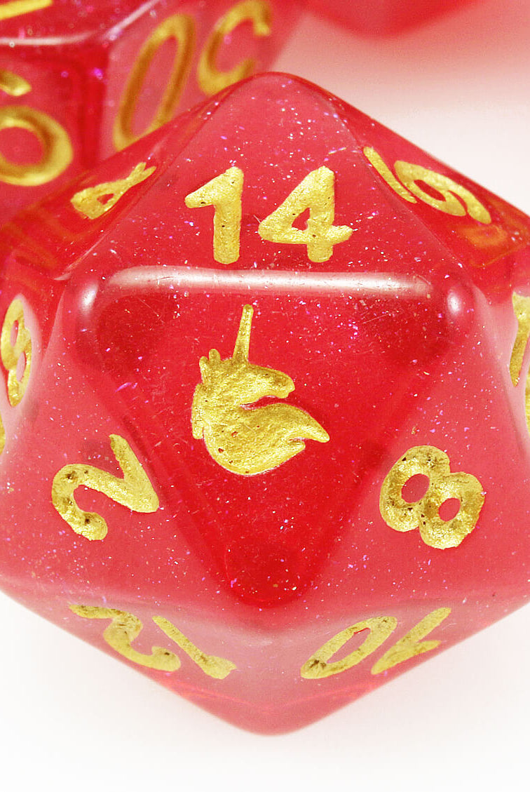 Unicorn D&D D20 Red