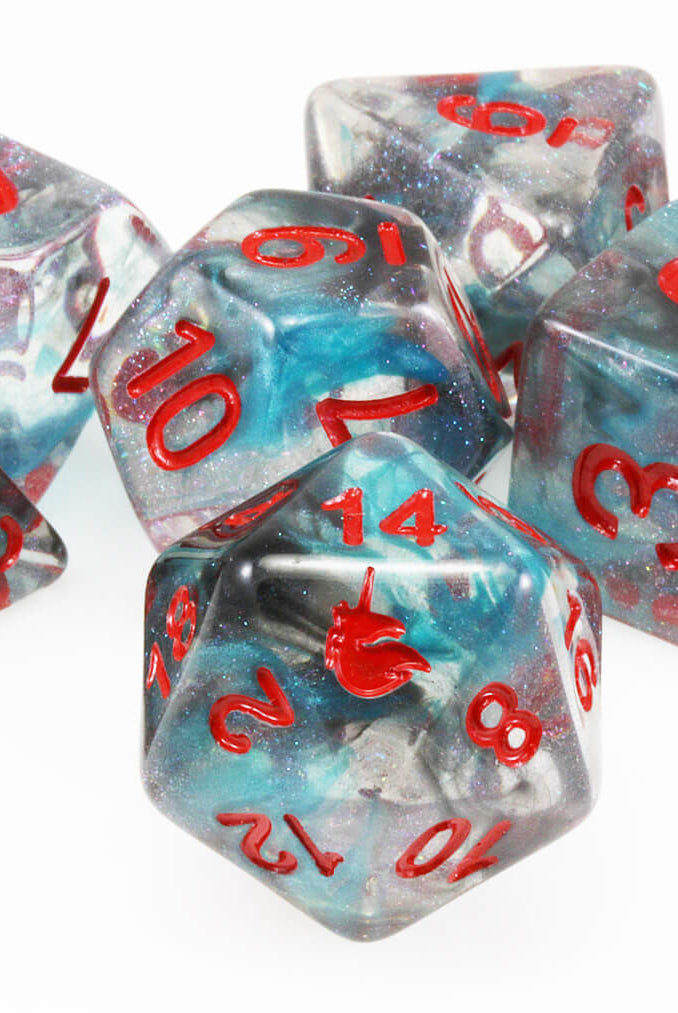 Unicorn D&D Dice Battle Wounds