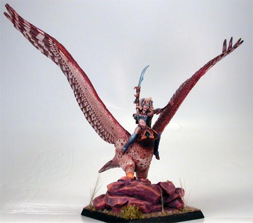 DSM7011 War Eagle With Female Elf Rider