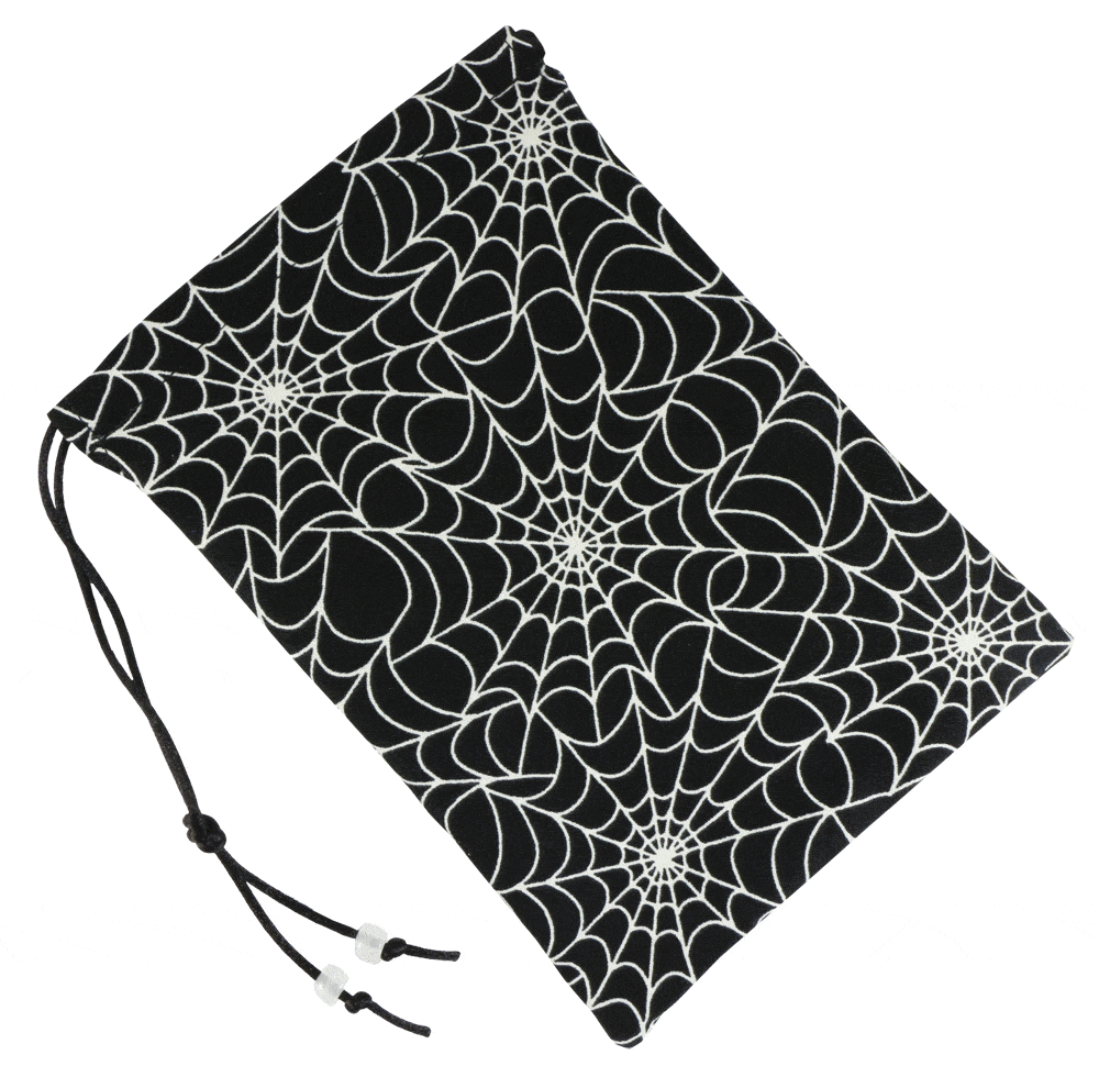 Glow in the dark Spider Web Dice Bag