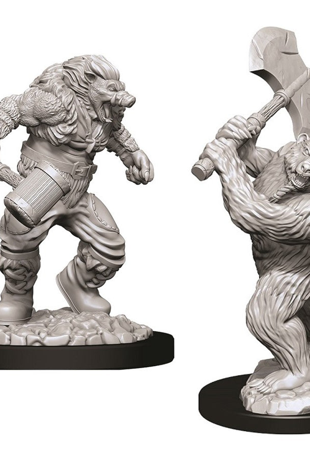 Werebear and Wereboar Miniatures