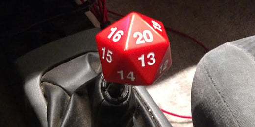 custom d20 shift knob