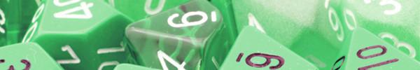 Green RPG Dice