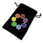 Rainbow D20 Dice Bag