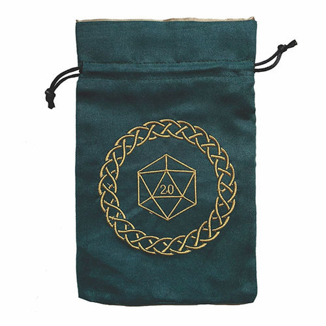 Premium Celtic D20 Dice Bag on sale at Dark Elf Dice