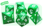 Giant Foam Dice Set Green at Dark Elf Dice