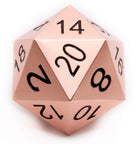 Giant Metal d20 dice at Dark Elf Dice