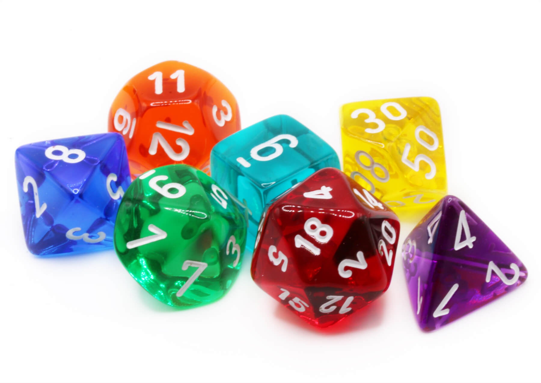 Chessex translucent dice on sale at Dark Elf Dice