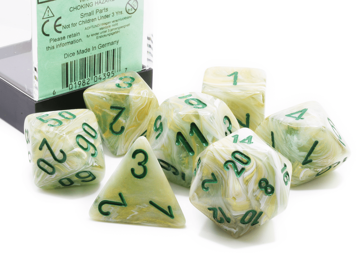 Chessex Big Dice MegaHedrals Marble Green