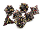 Metal Elvish Dice at Dark Elf Dice