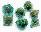 Floating Eye Liquid Core Dice Green