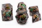 Liquid Core Floating Eyeball Dice in Smoke Color