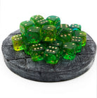 Firefly dice aqua d6 dice sets