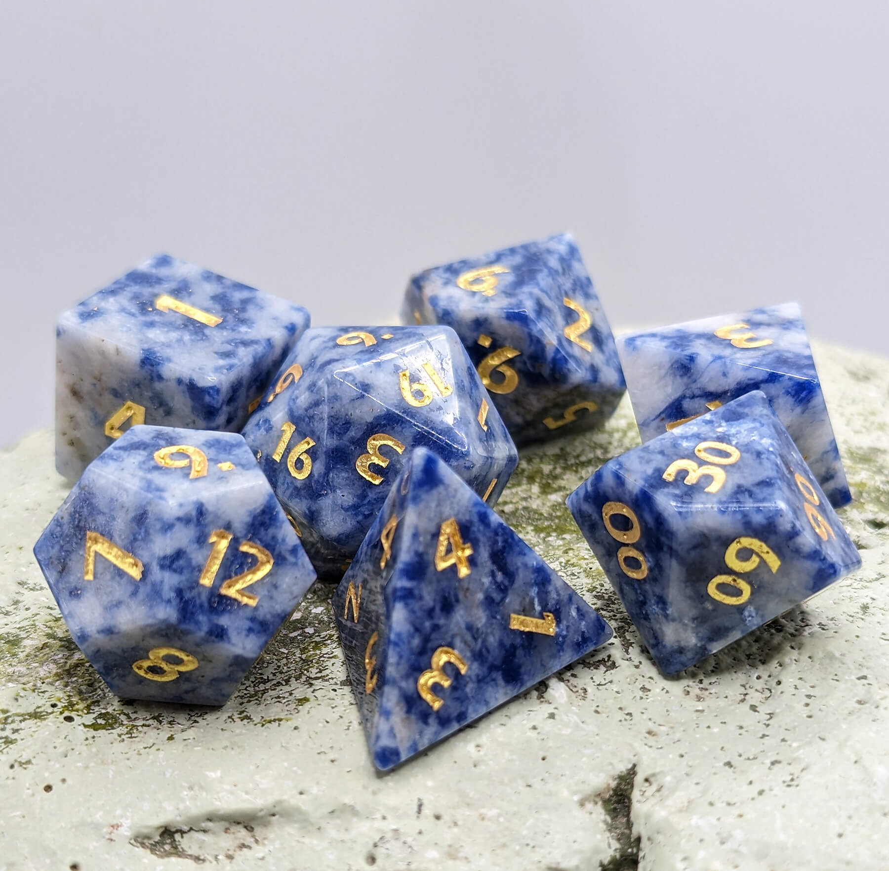 Gemstone dice Blue Sodalite Stone