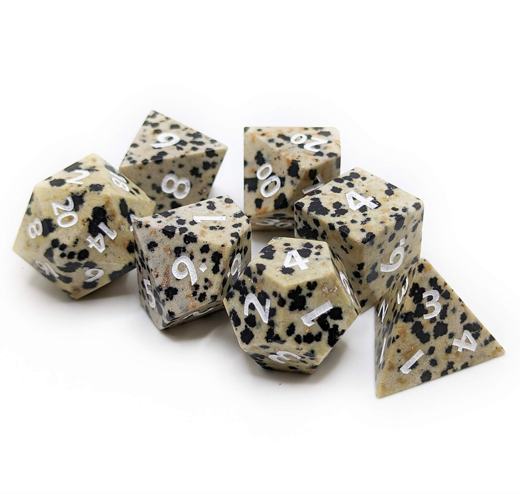 Dalmatian Stone dice for dnd games