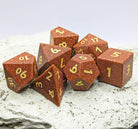 Gold Gemstone dice set