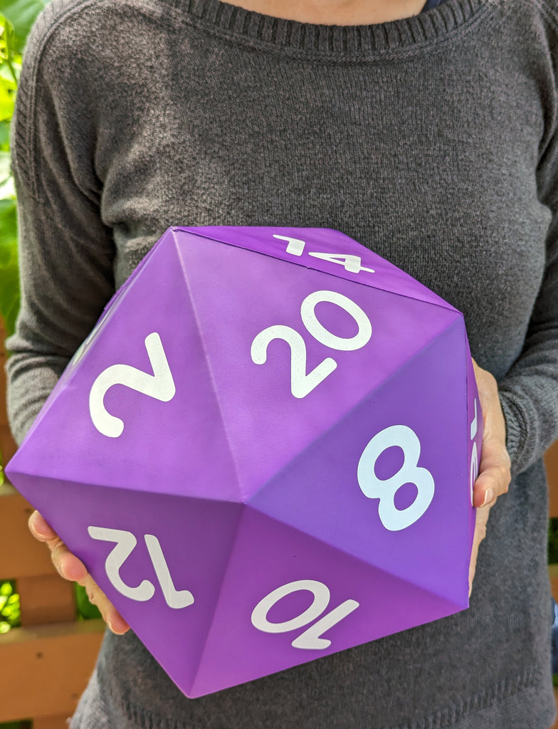 Giant Foam D20 dice for weddings and dnd games