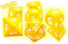 Giant Foam Dice Yellow at Dark Elf Dice