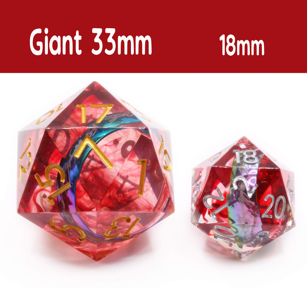 Giant Magic Ring D20 sizes for tabletop roleplaying games