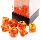 At Dark Elf Dice: Chessex mini orange vortex dice