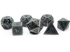 Metal Musical notes dice black nickel and dark green 