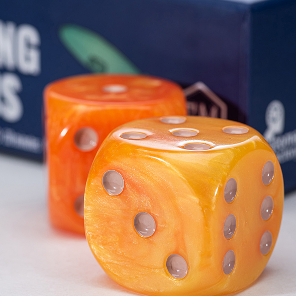 Orange Giant D6 Dice