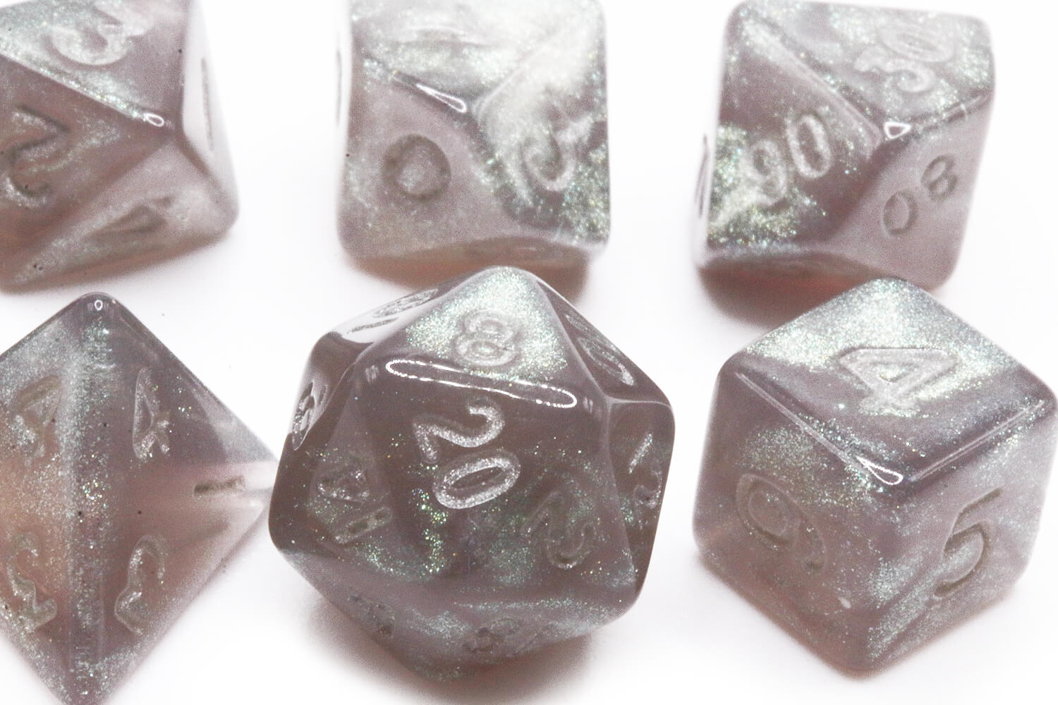 Stardust Gray Mini Dice