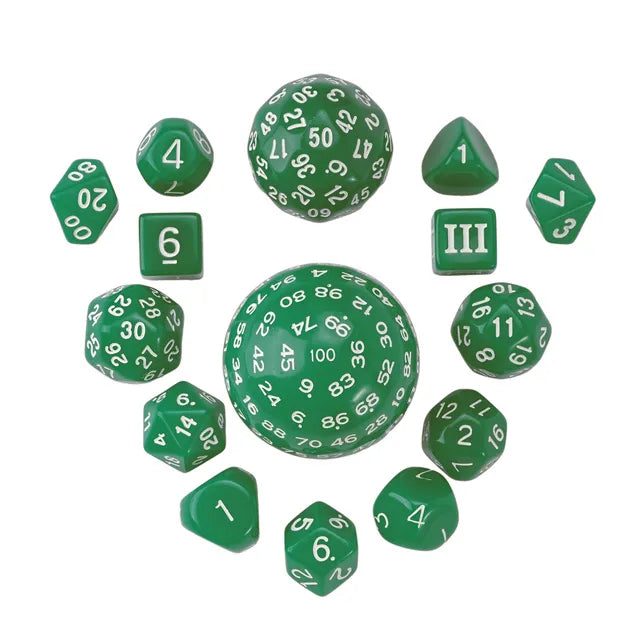 Weird d60 and d100 dice set for ttrpg games 