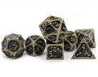 Antique gold Epic dragon dice at Dark Elf Dice