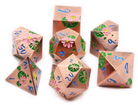 Lotus Garden Flower Dice Antique Copper at Dark Elf Dice