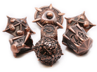 Weird Metal Dice Copper at Dark Elf Dice