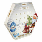 FanRoll 2026 Advent Dice Calendar featuring Santa Claus and a polar bear with 25 numbered Christmas countdown compartments