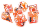 Handmade Orange Halloween TTRPG Dice